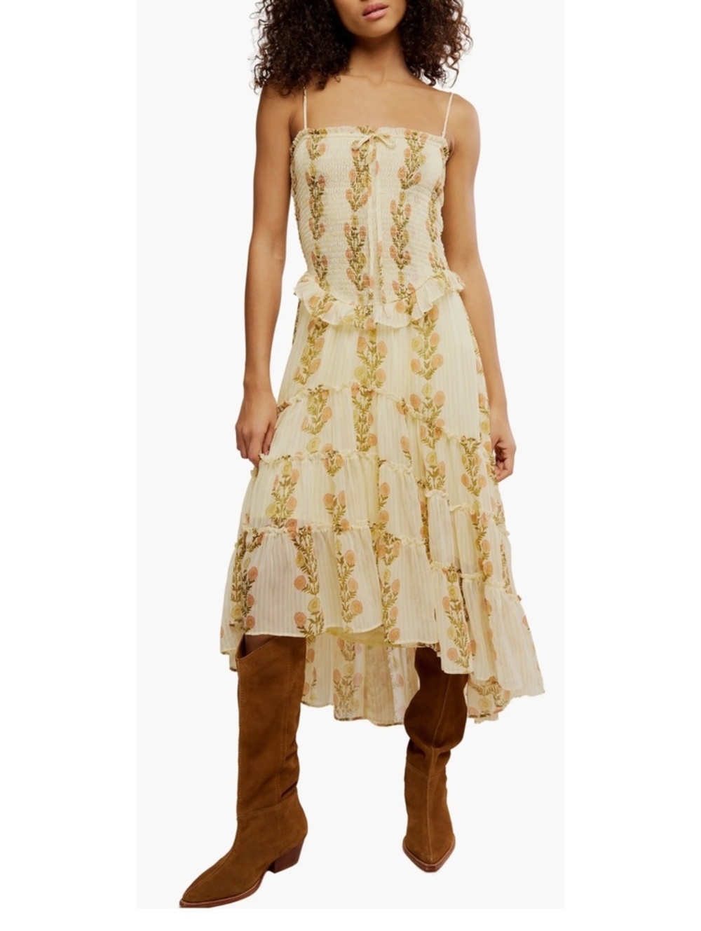 NWT Free People Alejandra Floral Midi Dress Small